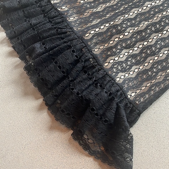 Tan and black lace Milly dress size 2 - Picture 3 of 6